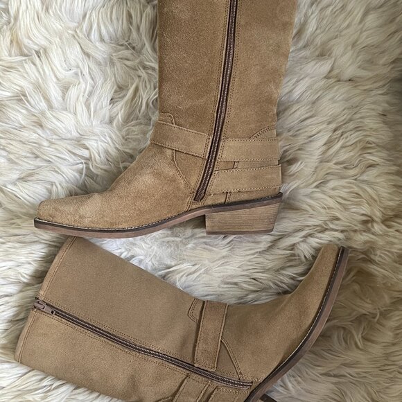 Vince Camuto Suede Moto Boots - Picture 2 of 6